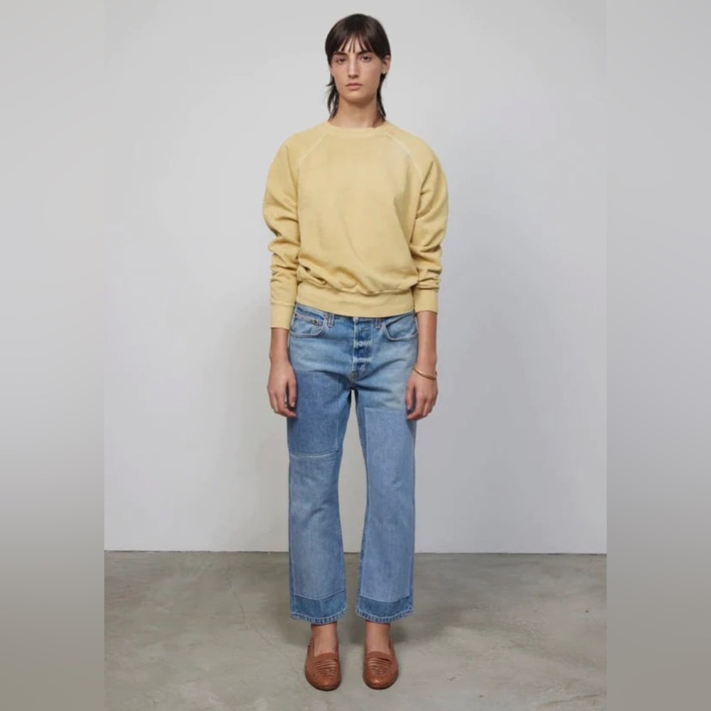 B SIDES Marcel Relaxed Straight Jean Tate Vintage Patchwork